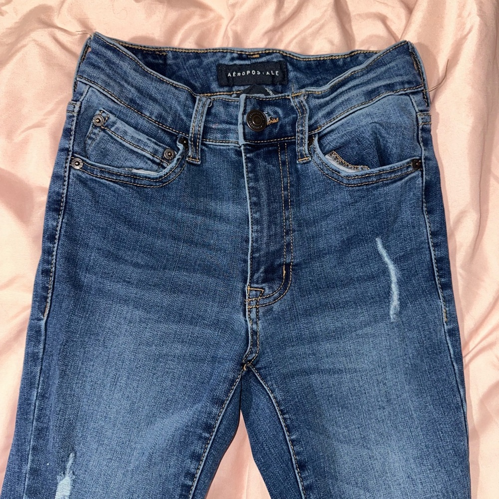 Aeropostale Women's Classic Blue Skinny Jeans